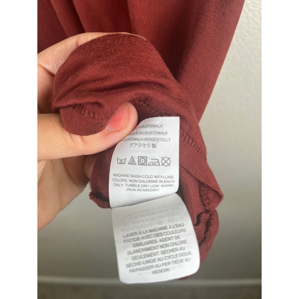 J.Crew Drapey Tank Top Scoop Neck Sleeveless Lyocell Red Medium - Picture 6 of 8